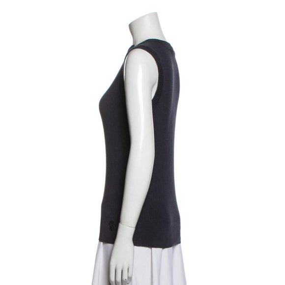 TORY BURCH SILK TOP sz L EUC - Picture 2 of 4